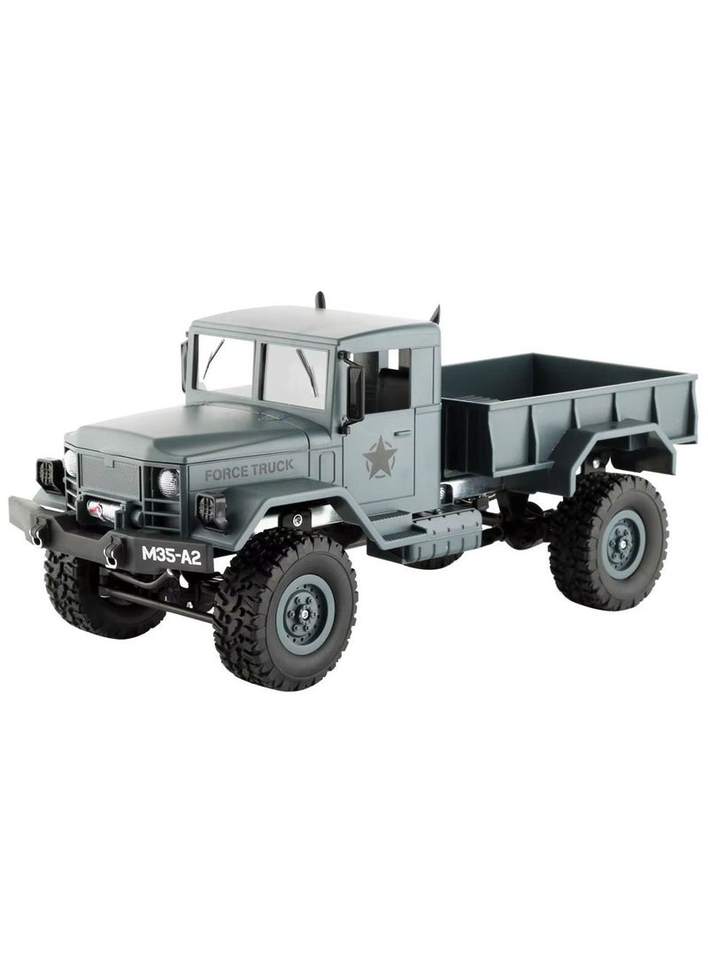 RC Military Truck Pickup 1/16 Scale 4WD RC Military Truck | High-Performance Off-Road Rock Crawler Army Vehicle | 2.4G Remote Control Climbing Car with LED Lights, Heavy-Duty Suspension & 20-Minute Run Time