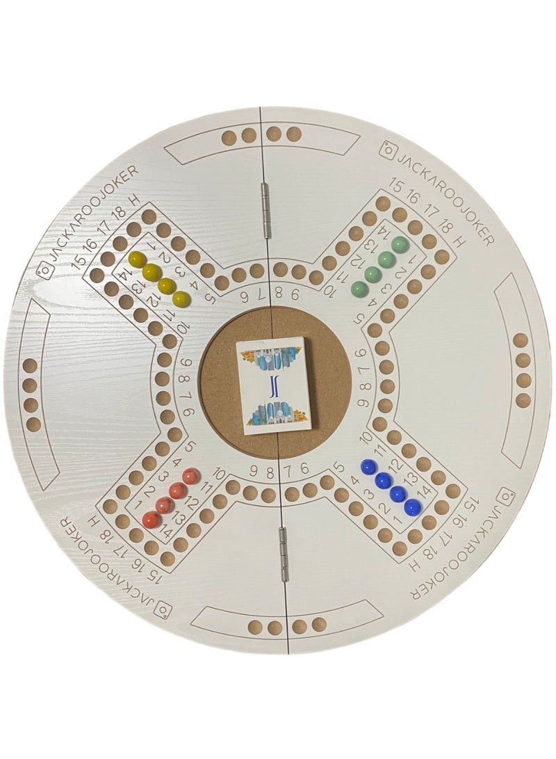 Jakaroo game with Marbles and Plastic Cards