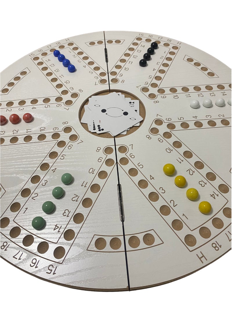 Jakaroo game with Marbles and Plastic Cards