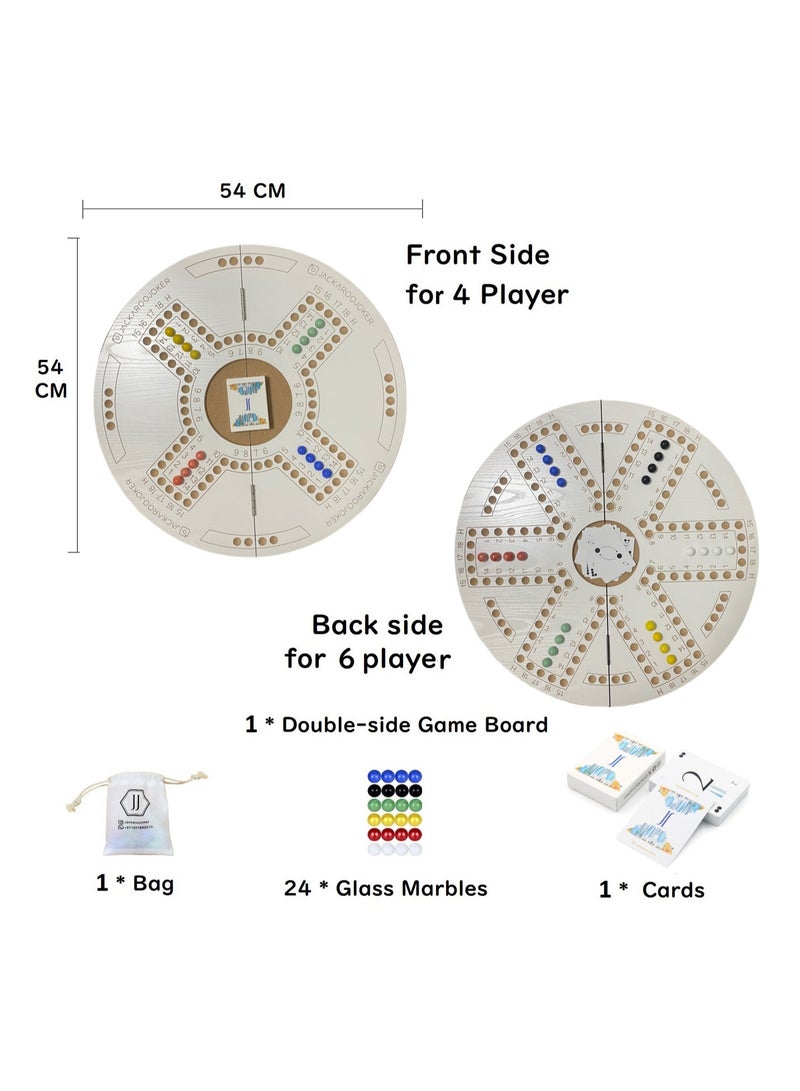 Jakaroo game with Marbles and Plastic Cards