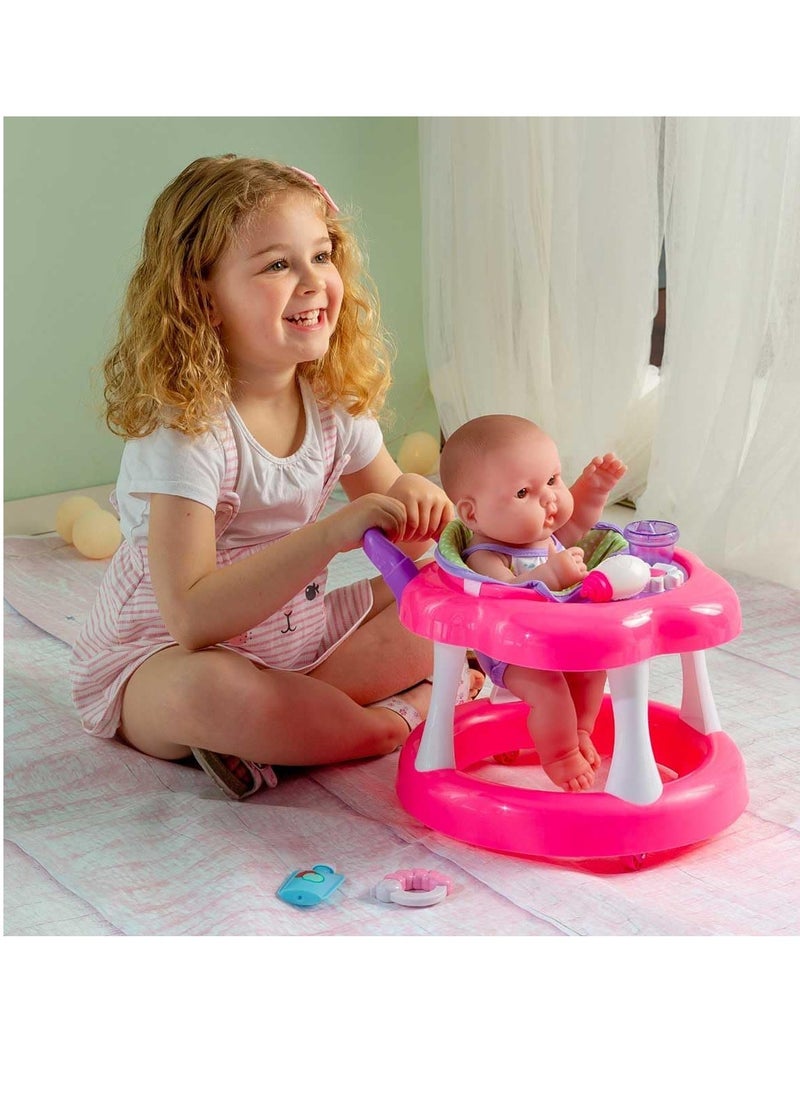 JC Toys Lots to Love Baby Doll With Walker 14 inches