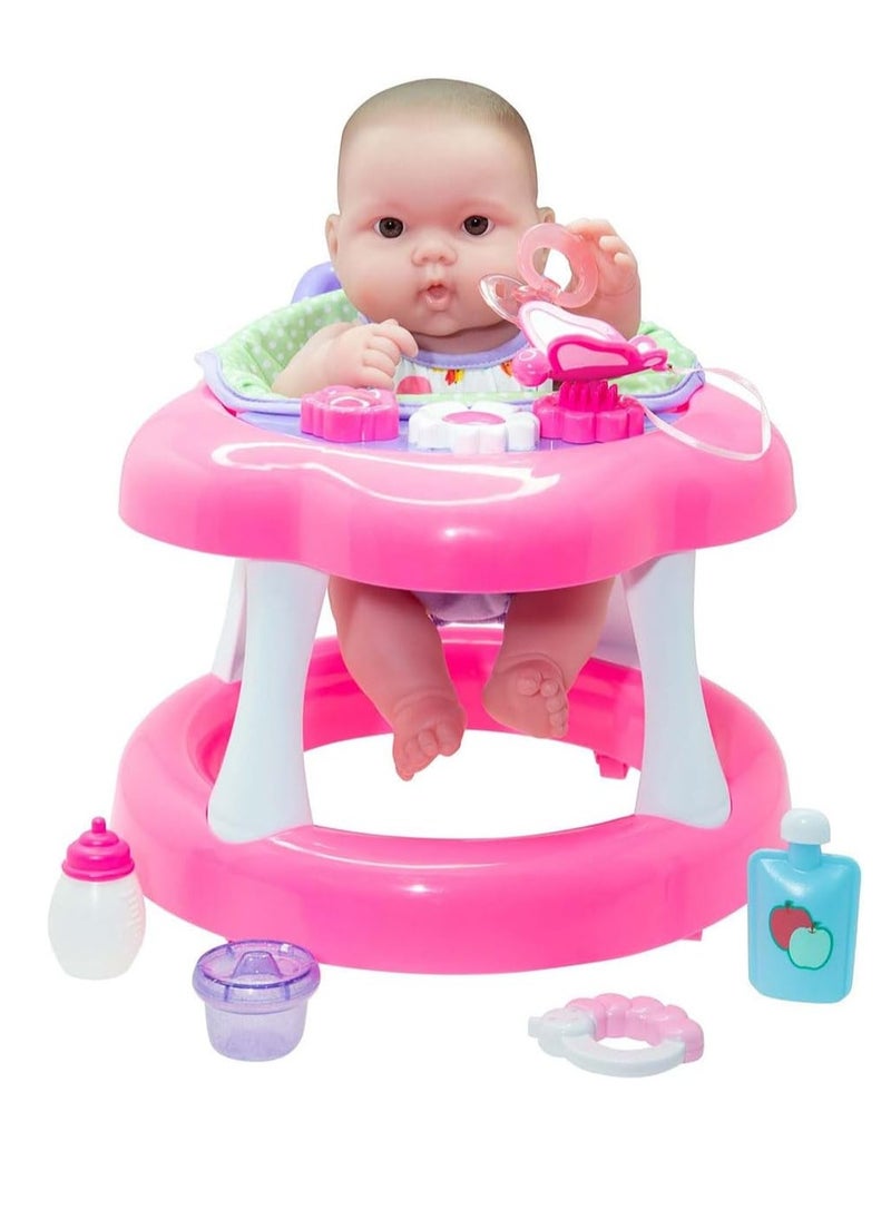 JC Toys Lots to Love Baby Doll With Walker 14 inches