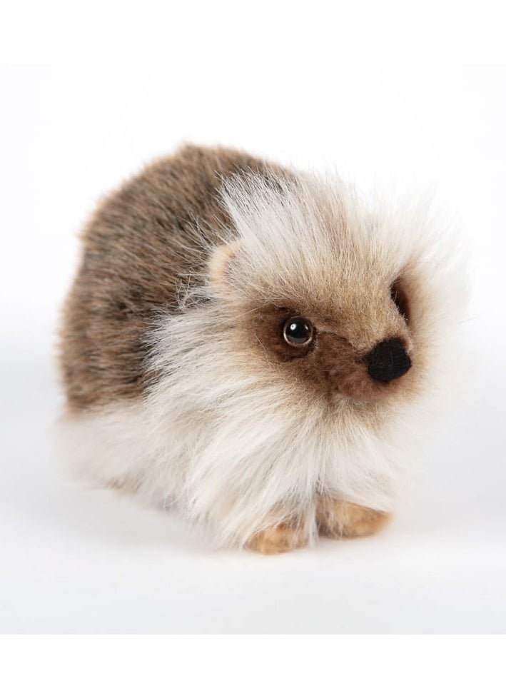 Brown Hedgehog Plush Toy – Realistic Handcrafted Hedgehog on All Fours, Soft and Detailed Plush, 20 x 11 x 13 cm, Suitable for Ages 3+