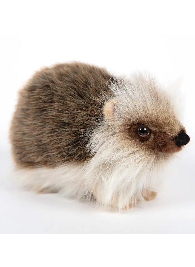 Brown Hedgehog Plush Toy – Realistic Handcrafted Hedgehog on All Fours, Soft and Detailed Plush, 20 x 11 x 13 cm, Suitable for Ages 3+