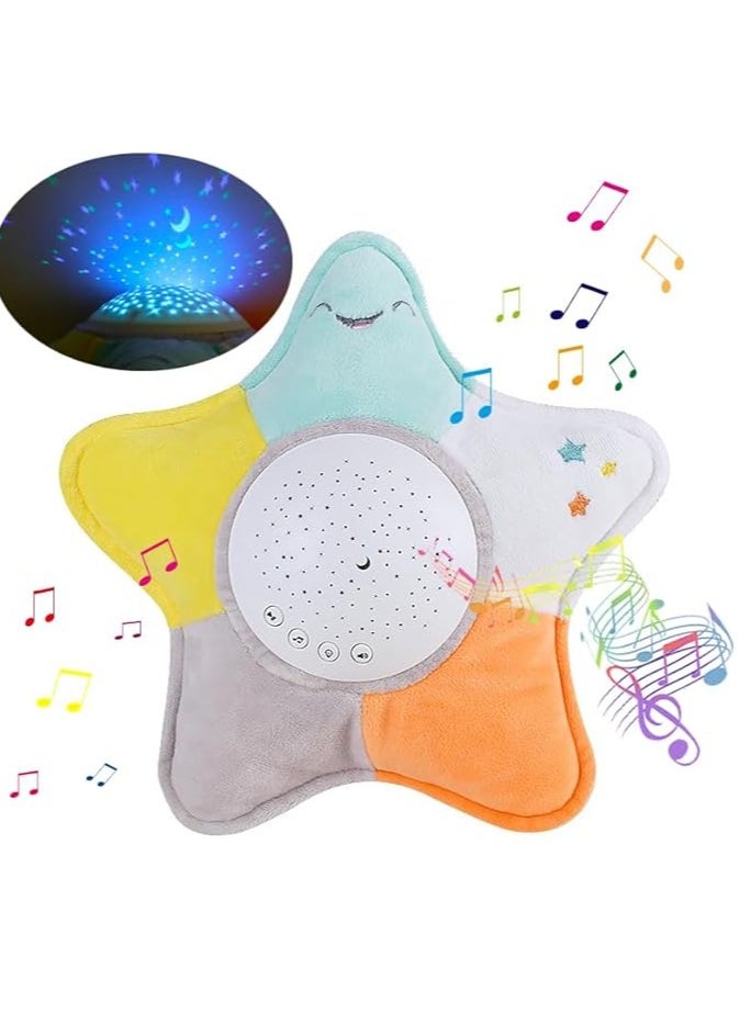 Starlight Projector for Kids – Plush Star Night Light with 10 Lullabies, Volume Control, and Soothing Star Projection – Ideal for Newborns, Toddlers, and Perfect Birthday & Holiday Gift