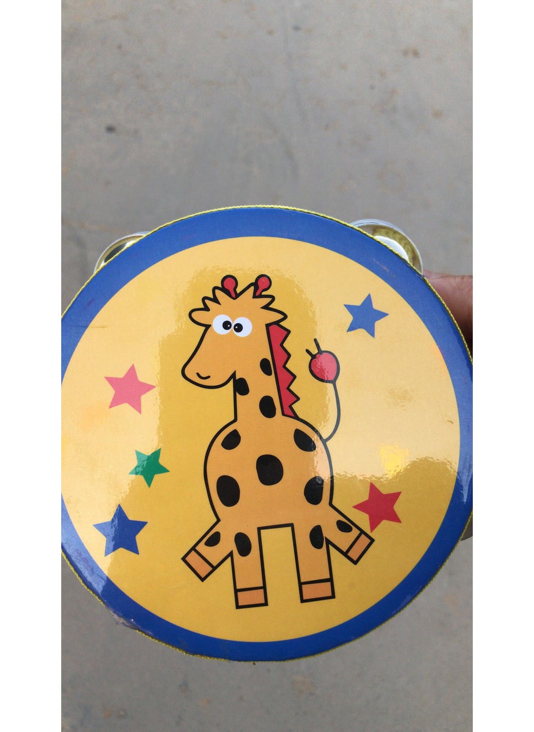 Orff percussion tambourine childrens tambourine dance hand clap drum tambourine tambourine kindergarten tambourine 6 inch 8 inch 6-inch yellow deer