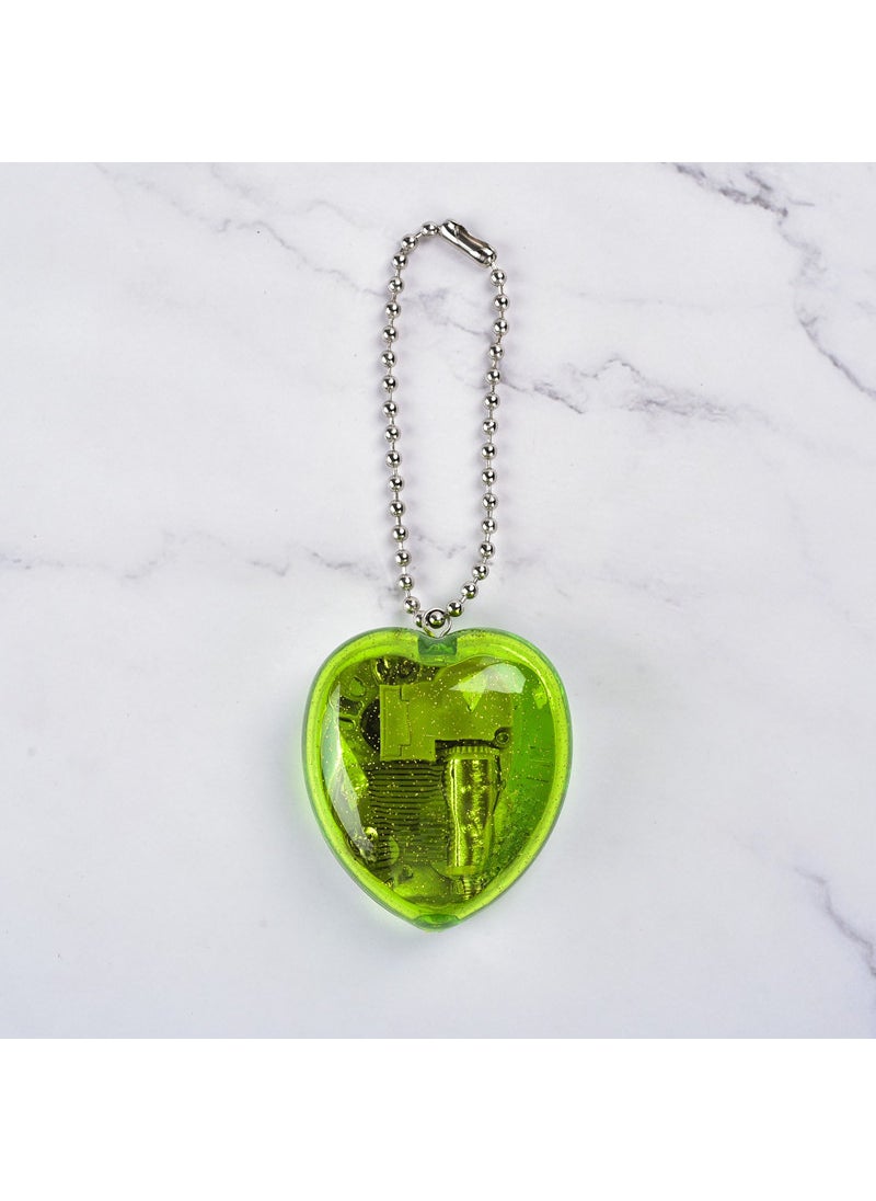 Korean Creative Heart Music Box Keychain Green