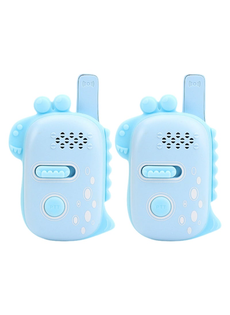 Children'S Walkie-Talkie, 600m Long Distance Toddler Walkie-Talkie, Outdoor Hiking And Camping Yard Games, Dinosaur Toys, Birthday Gifts For Children Aged 3-8 (Two Pieces Of Sky Blue)