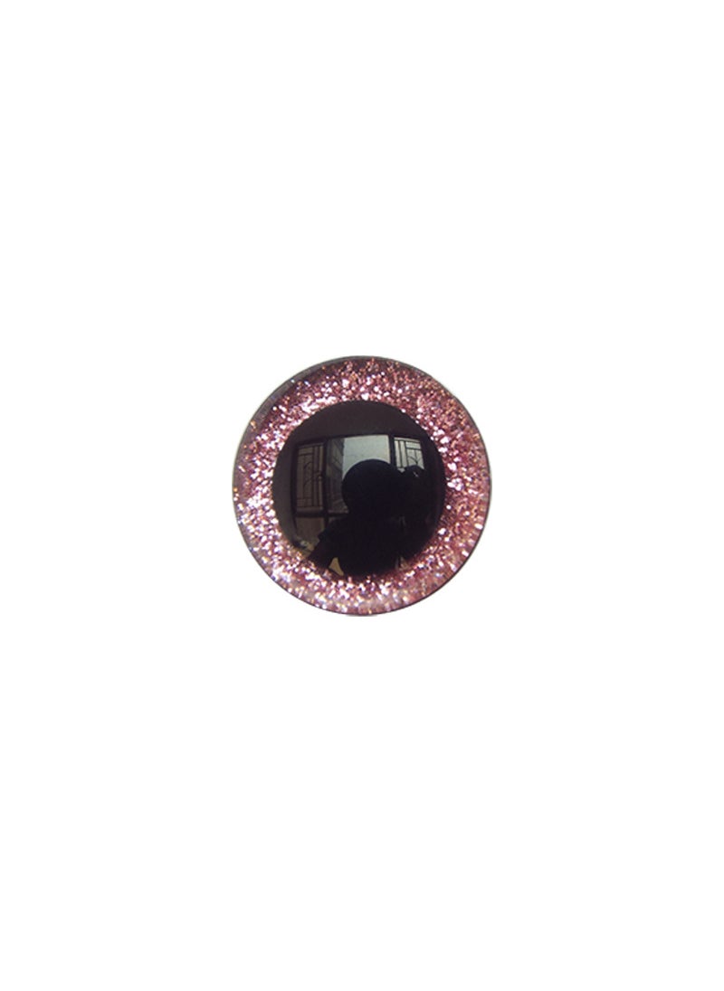 20mm Shiny Stardust Plush Toy Eyes Pink