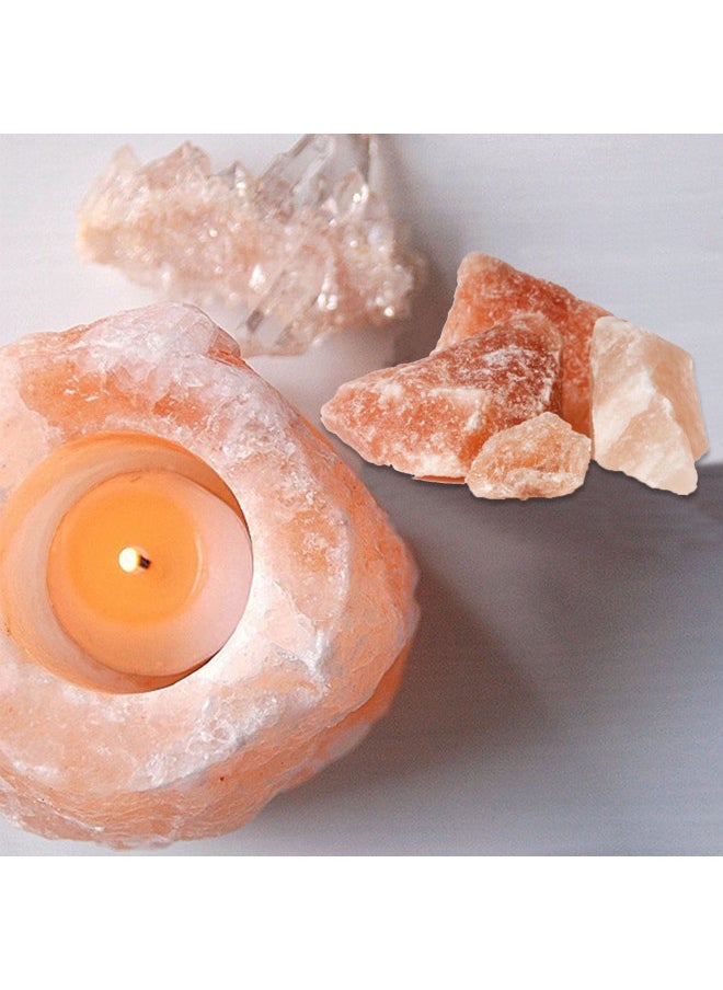 Himalayan Glow Hand Carved Himalayan Salt Candle Holders, Home Decor Item great as a Night light