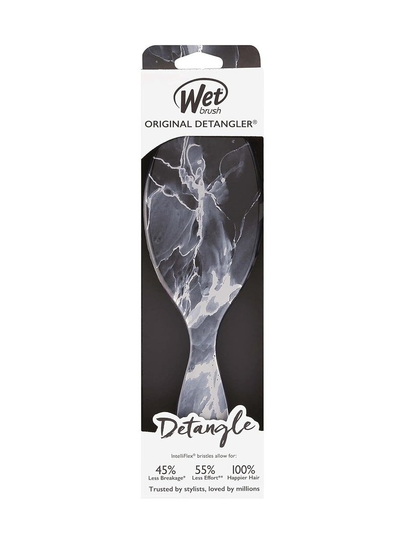 Wet Brush Original Detangler Hair Brush - Onyx (Metallic Marble) - All Hair Types - Ultra-Soft IntelliFlex Bristles Glide Through Tangles with Ease - Pain-Free Comb for Men, Women, Boys and Girls