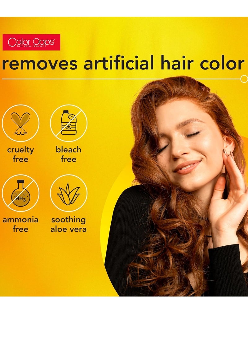Color Oops Extra Conditioning Hair Color Remover, 1 Application, Hair Dye Remover Processes in 20 Minutes, Safely Removes Permanent & Semi-Permanent Hair Color, Ammonia & Bleach Free