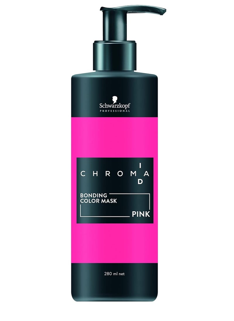 Schwarzkopf ChromaID Bonding Color Mask (Intense) Pink, 280-Milliliters