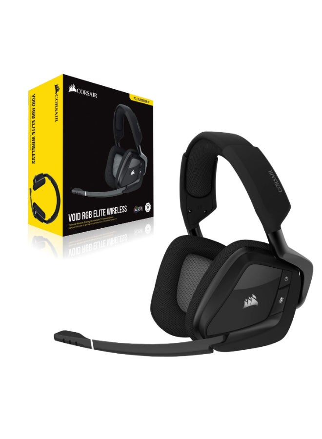 Corsair Void Rgb Elite Wireless On Ear Headphones With Mic (Carbon Black)