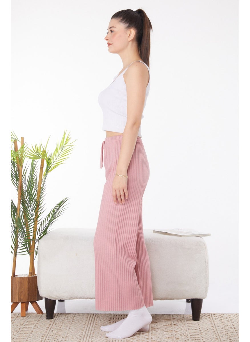 Plain Medium Women Pink Pajama Bottoms - 25855