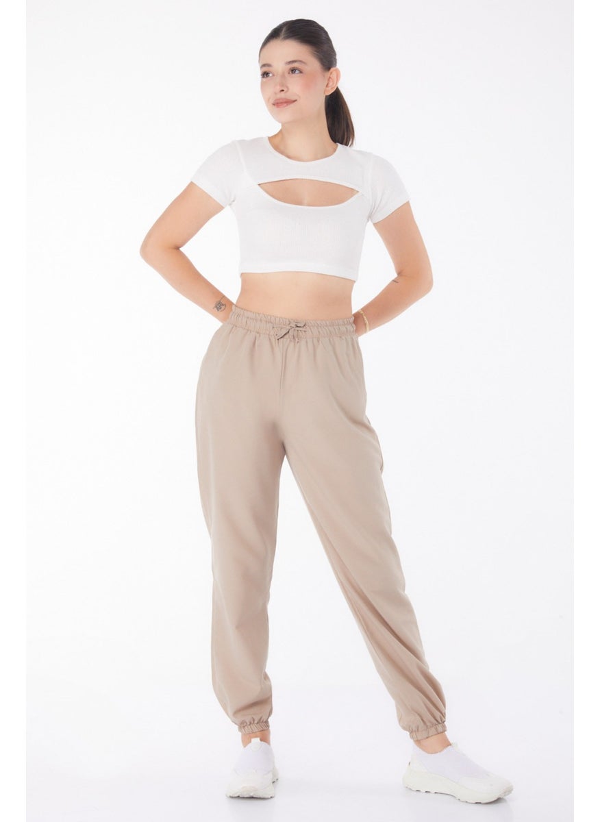 Plain Mid Women's Mink Trousers - 13207