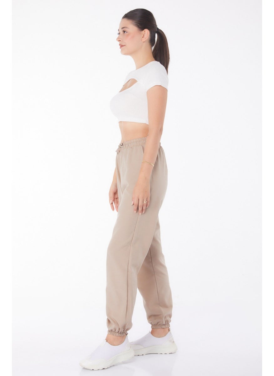 Plain Mid Women's Mink Trousers - 13207