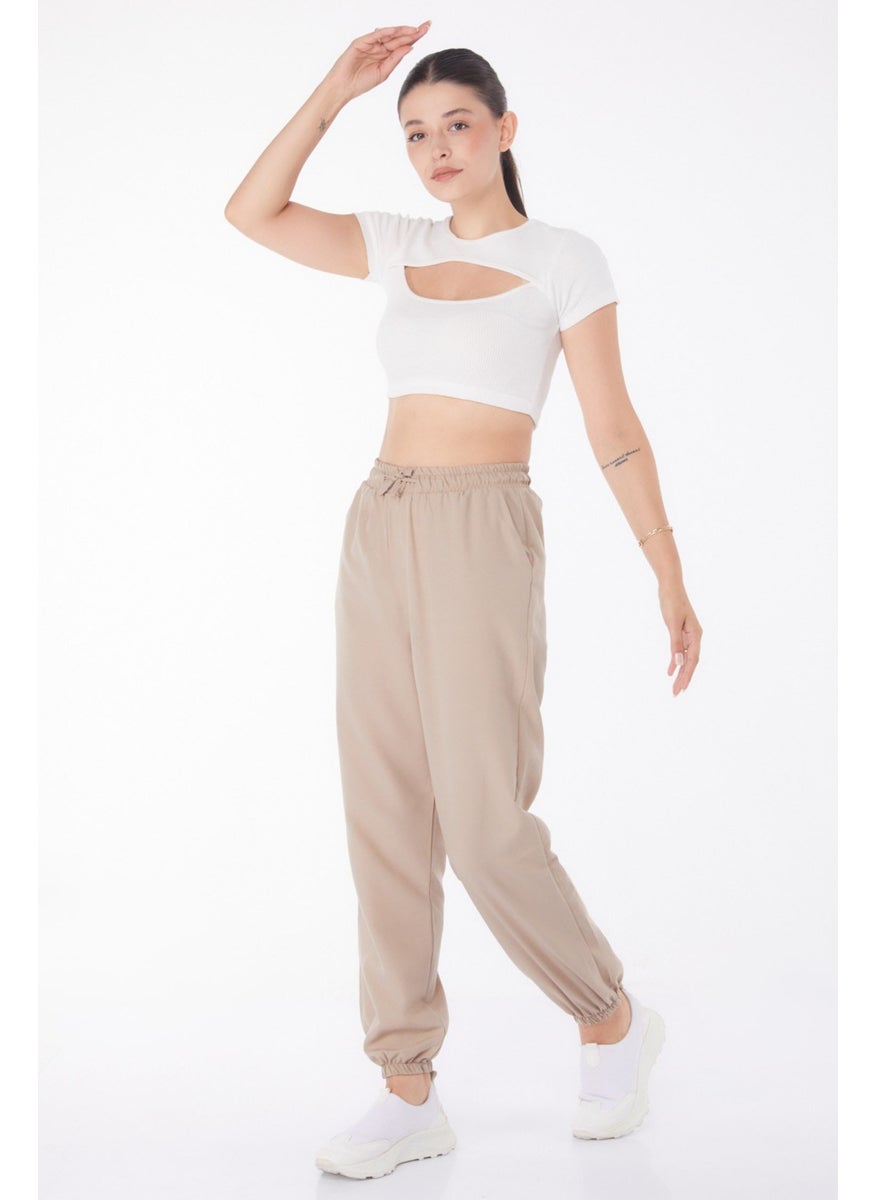 Plain Mid Women's Mink Trousers - 13207