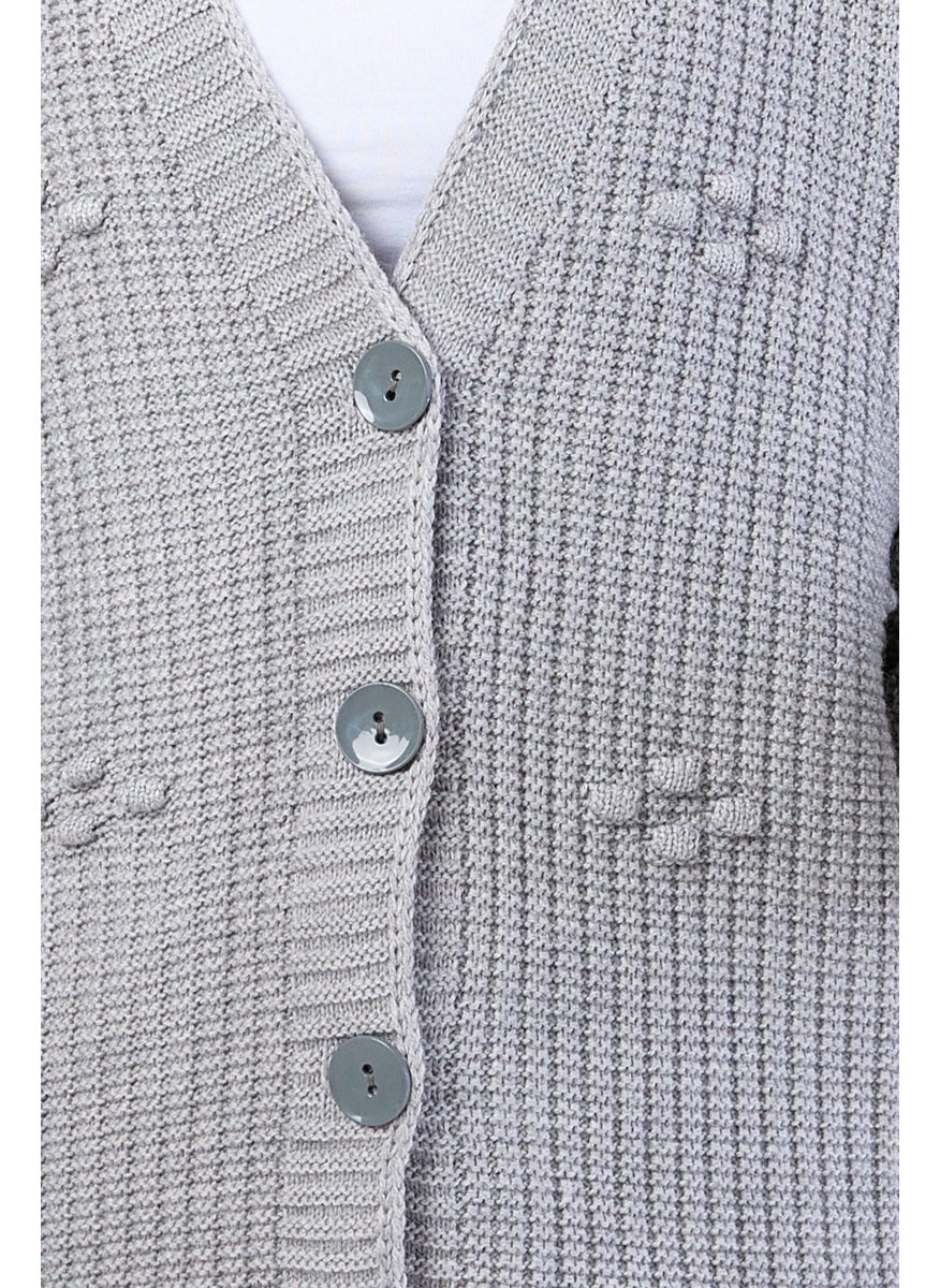 24145-GRI Knitwear Cardigan