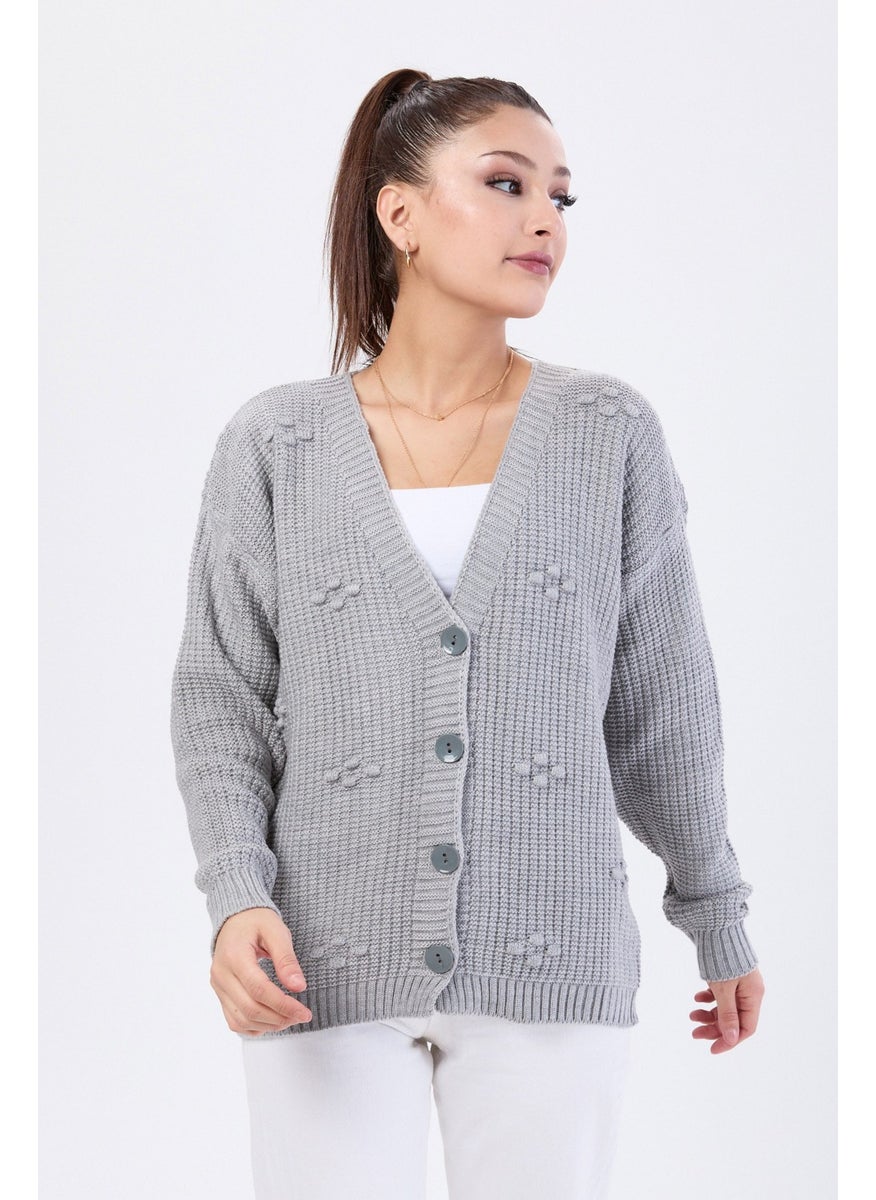 24145-GRI Knitwear Cardigan