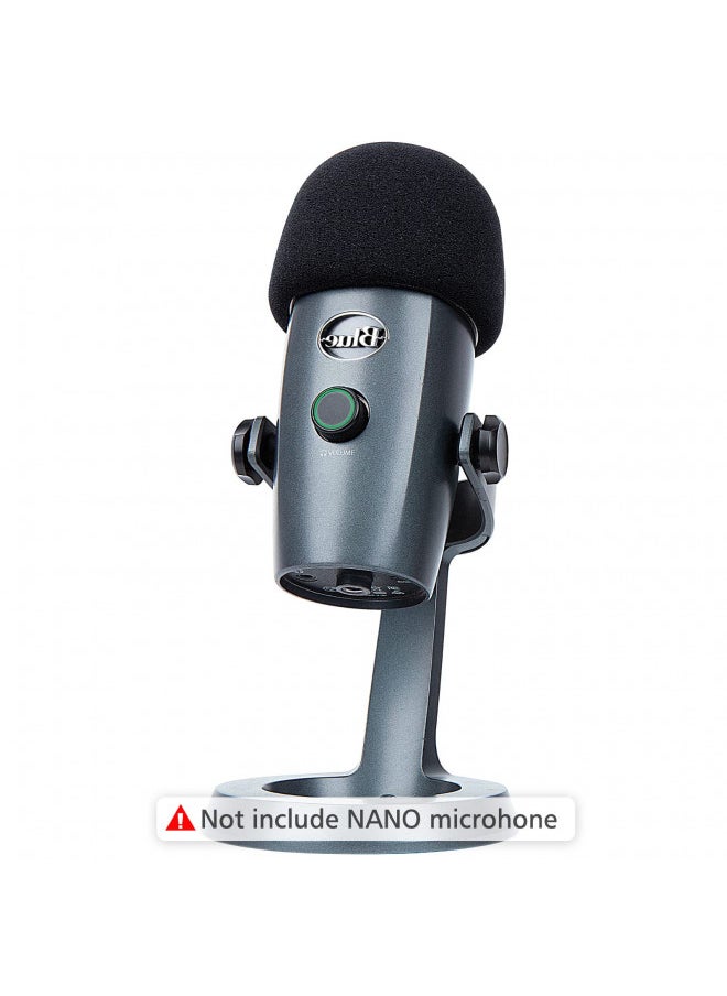 YOUSHARES Yeti Nano Microphone Foam Windscreen - Mic Wind Cover Pop Filter Foam Cover, Professional Customized for Blue Yeti Nano, The Thicker Blue Yeti Nano Pop Filter is a Good option.