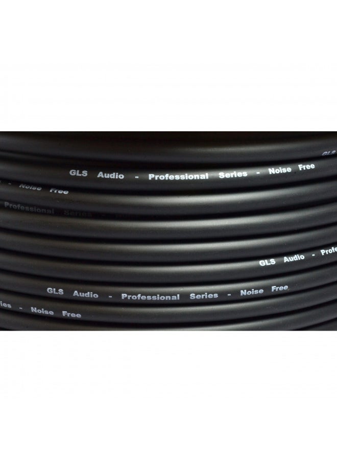 GLS Audio Bulk Microphone Cable 300' Black Mic -300ft Signal Mike Cable