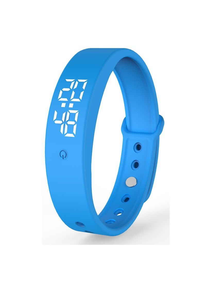 Smart Fitness Watch, Sleep Calorie Tracker with Vibration Alarm Blue