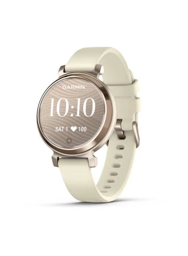 Lily 2 - 35.4 Mm - Up To 5 Days Of Battery Life - Lcd Display , Scratch Resistant, Corning® Gorilla® Glass 3, Heart Rate Monitor, Stress Tracking, Smart Notification, Built In Sports App, Ios And Android Compatible Cream Gold