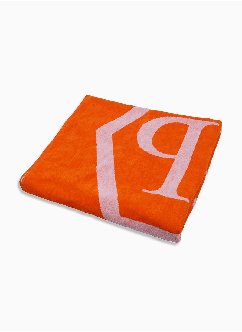 Towel with Logo (Orange)