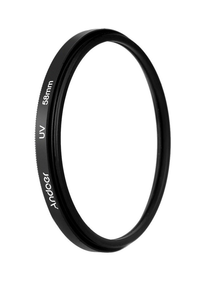 58 Mm UV Ultra-Violet Filter Lens Protector For Canon Nikon DSLR Camera 9.0 x 7.2 x 1.5cm Black