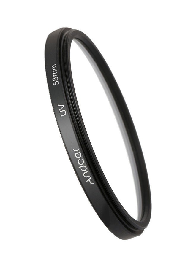 58 Mm UV Ultra-Violet Filter Lens Protector For Canon Nikon DSLR Camera 9.0 x 7.2 x 1.5cm Black