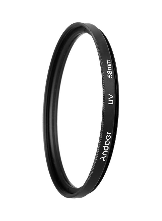 58 Mm UV Ultra-Violet Filter Lens Protector For Canon Nikon DSLR Camera 9.0 x 7.2 x 1.5cm Black