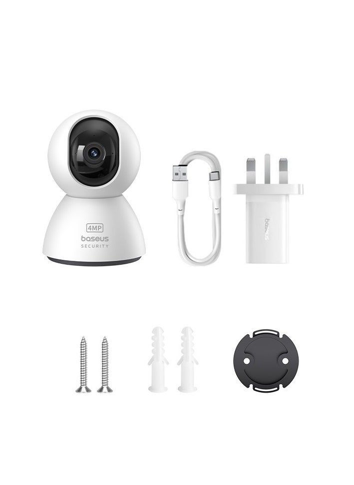 4MP HD Pan/Tilt Smart 5G Wi-Fi Security Camera - Indoor Home Protection, 3K High Clarity, Two-Way Audio, Night Vision, Motion Detection, Baby Monitor, up to 256GB MicroSD Card Support, Works with Google Assistant & Amazon Alexa, Remote Management via App