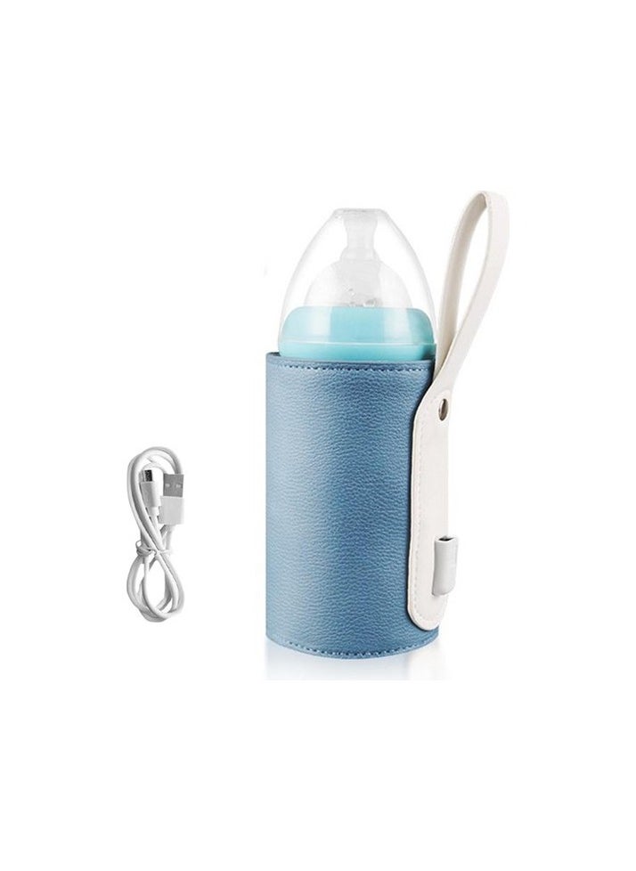 Insulated USB bottle heater bag - blue Colour:Dark gray Body:56 - 60 cm