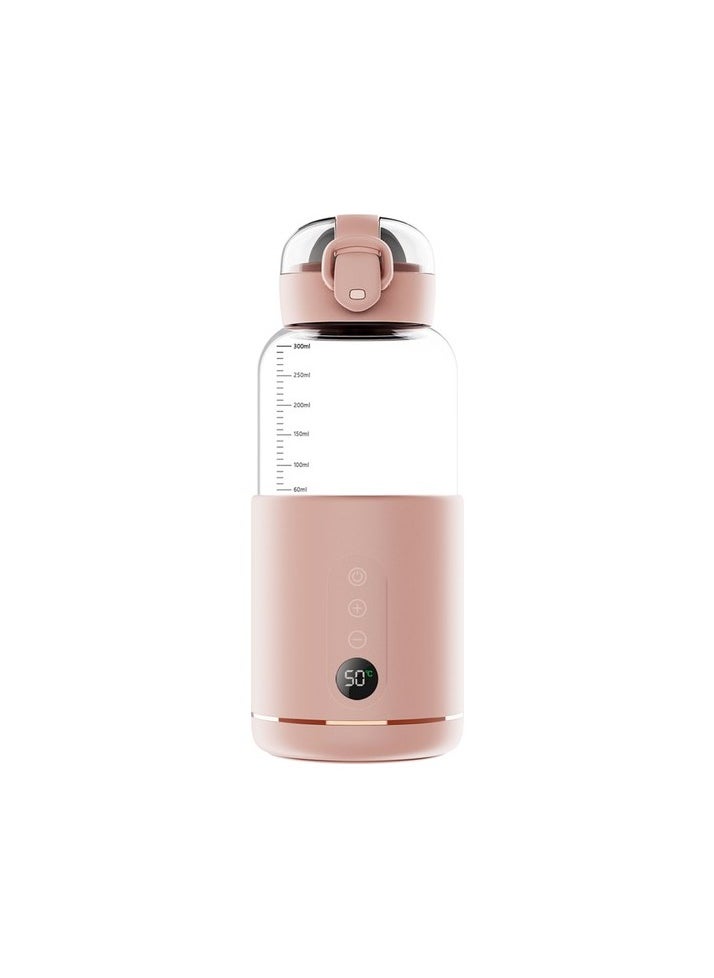 Portable Water Heater Baby Food 300ml - Pink Colour:Pink