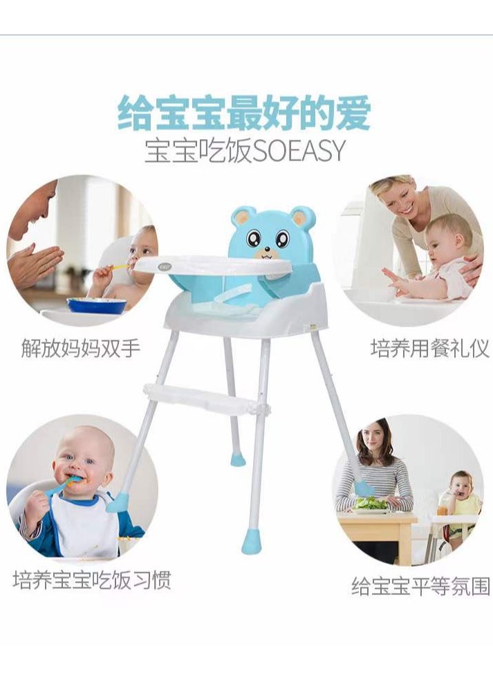 3-in-1 Convertible Stroller: Short Chair Option, Food Grade PP, Removable Tray, Air Travel Friendly with Adjustable Footrest