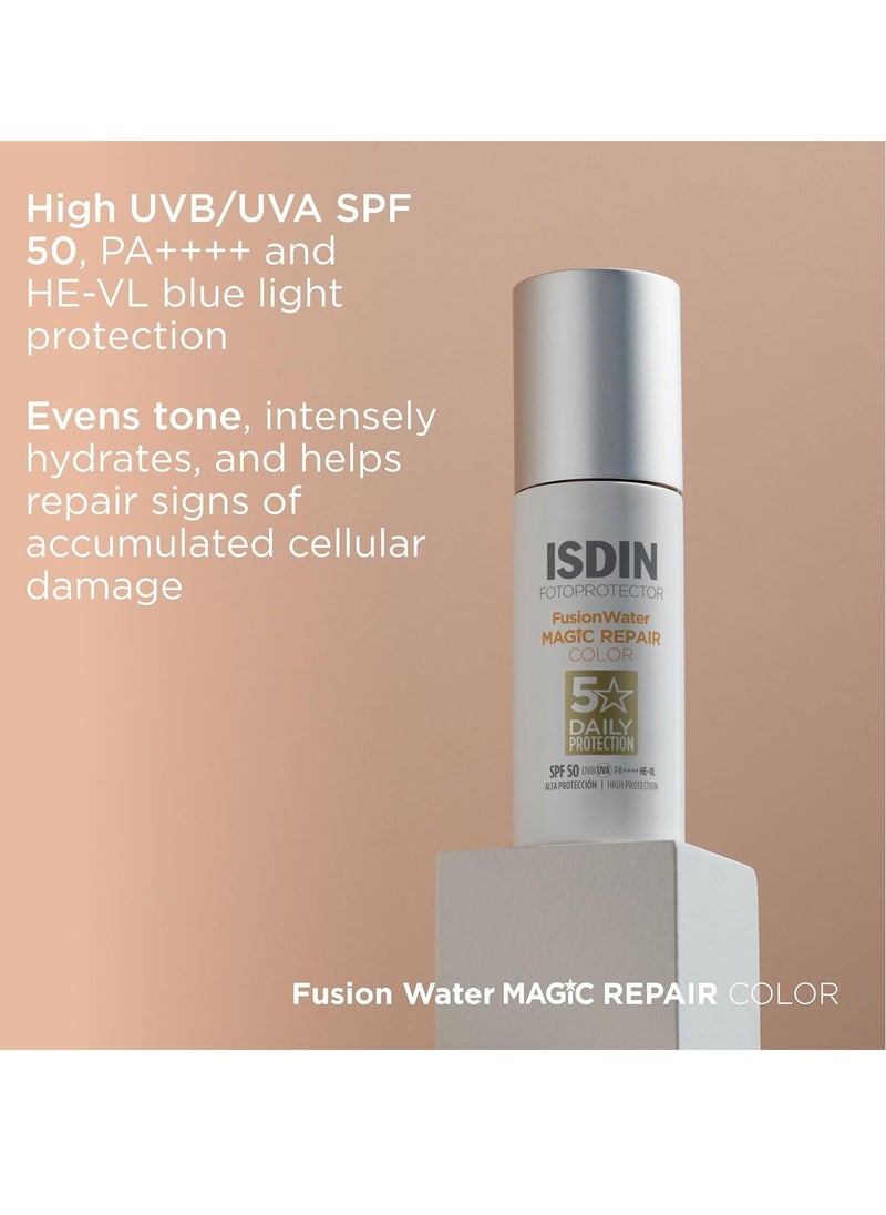 Foto Ultra Age Repair Color Fusion Water SPF 50 Tinted facial sunscreen Triple anti aging action Natural coverage 50 ml