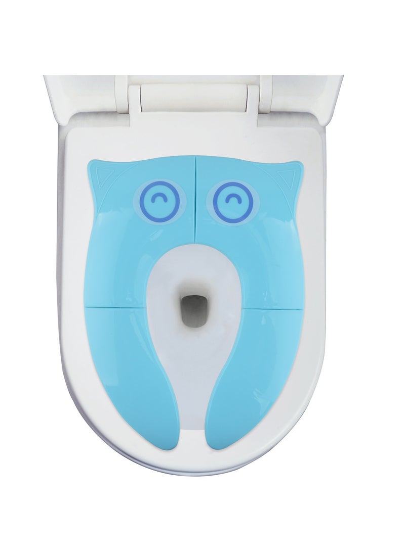 Portable Folding Kids Toilet Seat Light Blue