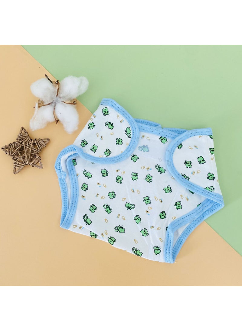 Cartoon Cotton Diaper Pants Infant Washable Training 6 Colors Frog