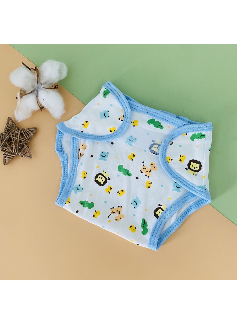 Cartoon Cotton Diaper Pants Infant Washable Training 6 Colors Lion Crocodile