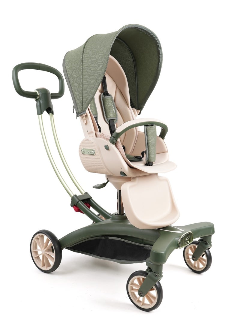 A must-have stroller for taking kids out, which is a two-way portable stroller suitable for newborns. It allows babies to sit or lie down comfortably, and also offers a high landscape view.