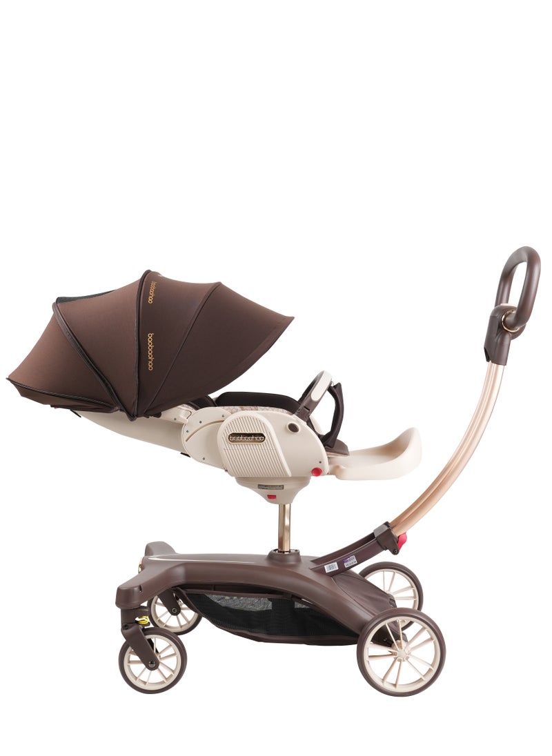 A must-have stroller for taking kids out, which is a two-way portable stroller suitable for newborns. It allows babies to sit or lie down comfortably, and also offers a high landscape view.