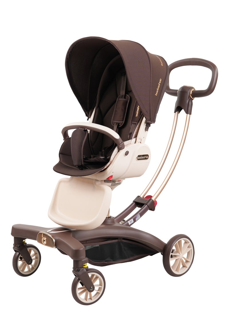 A must-have stroller for taking kids out, which is a two-way portable stroller suitable for newborns. It allows babies to sit or lie down comfortably, and also offers a high landscape view.