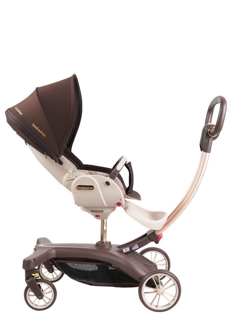 A must-have stroller for taking kids out, which is a two-way portable stroller suitable for newborns. It allows babies to sit or lie down comfortably, and also offers a high landscape view.