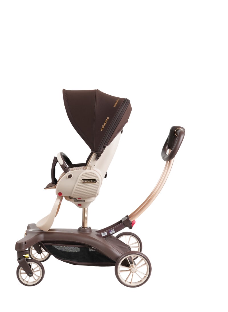 A must-have stroller for taking kids out, which is a two-way portable stroller suitable for newborns. It allows babies to sit or lie down comfortably, and also offers a high landscape view.