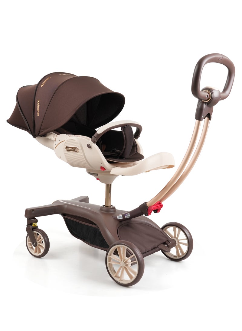 A must-have stroller for taking kids out, which is a two-way portable stroller suitable for newborns. It allows babies to sit or lie down comfortably, and also offers a high landscape view.