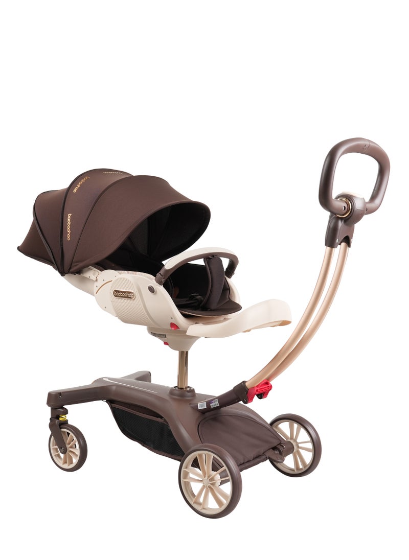 A must-have stroller for taking kids out, which is a two-way portable stroller suitable for newborns. It allows babies to sit or lie down comfortably, and also offers a high landscape view.