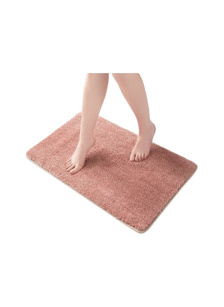 Dreamstore Bathroom Slip Mats Bedroom Bathroom Mouth Entrance Mat Mats Absorbed Foot Pass Colour:Pink Sizes:50*80cm