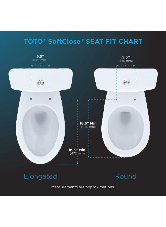 TOTO Transitional SoftClose SS114#01 Elongated Soft Close SEAT, Cotton White