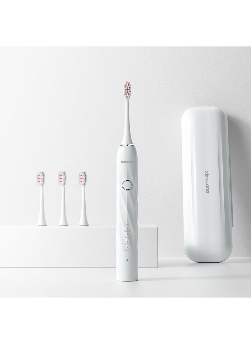 Magnetic Levitation Sonic Electric Toothbrush White Moon